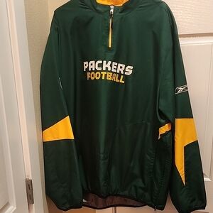 Reebok Packers Football Jacket - Green and Yellow